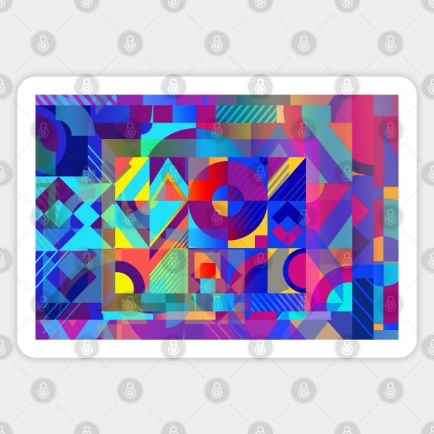 Shapes 2 Sticker by GeraldNewtonArt